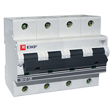 ВА47-125 4P 100А (D) 15кА EKF PROxima
