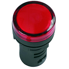 Лампа AD22DS (LED) матрица d22мм красный 110В AC/DC ИЭК